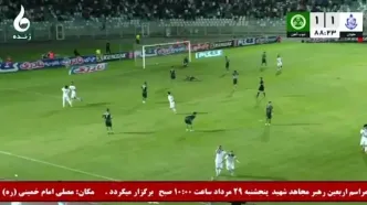 ویدیو: گل دوم ملوان به خیبر توسط رضا مرزبان