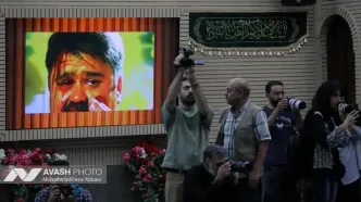 مراسم یادبود مرحوم «اکبر عبدی» در مسجد بلال صدا و سیما