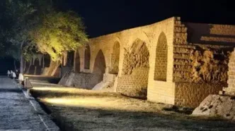 نورپردازی و پاکسازی پل‌بند تاریخی شادروان شوشتر اصلاح و ساماندهی شد