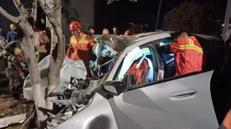 مرگ ۳ نفر در پی حادثه برای BMW در بزرگراه همت