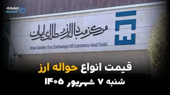 قیمت ارز حواله‌ای امروز شنبه ۷ شهریور ۱۴۰۵؛ حواله دلار، یورو و درهم گران شد