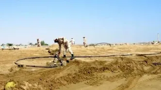 انهدام خط لوله ۶ کیلومتری قاچاقچیان سوخت در میناب