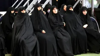 حضور فرزندان شهید حاج قاسم سلیمانی در مراسم چهلم آقای شهید ایران +عکس
