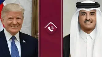 رایزنی ترامپ با امیر قطر درباره ایران
