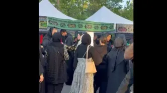 برگزاری موکب ها در تورنتو کانادا در شب اربعین در نزدیکی مسجد امام مهدی/ ویدئو