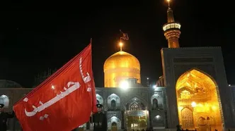درگیری دید و عجیب دو هیئت عزاداری در حرم امام رضا!