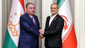 دیدار روسای جمهور ایران و تاجیکستان