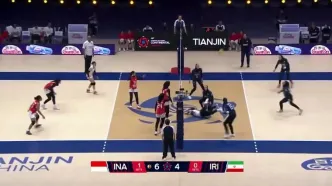مگا رالی فوق‌العاده جذاب دیدار والیبال زنان ایران و اندونزی