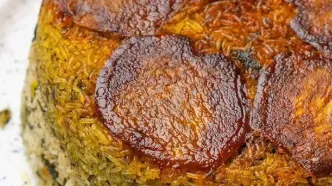 ناهار امروز: طرز تهیه ته‌چین فیروزکوهی با گوشت گوسفندی