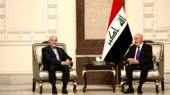 دیدار قالیباف با رئیس‌جمهور عراق