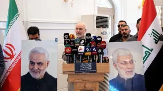 عکس یادگاری جمعی از نیروهای مقاومت عراق با قالیباف