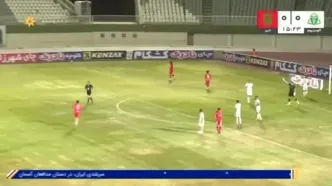گل اول خیبر به آلومینیوم با ضربه عیسی مرادی