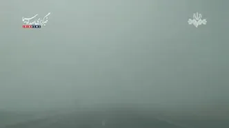 ویدئو؛ طوفان و گردوخاک شدید در محور زابل - زاهدان