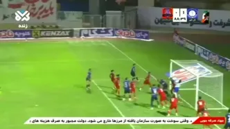 گل اول گل‌گهر به نساجی با ضربه میلاد کر + ویدئو