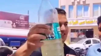 اتفاق عجیب در یک پمپ‌بنزین؛ مردم به جای بنزین آب زدند!