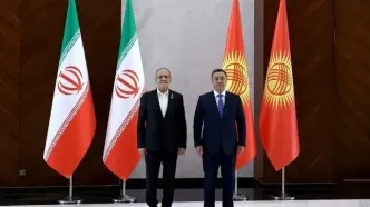 دیدار صدر جباروف و پزشکیان در حاشیه اجلاس شانگهای