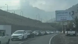 ترافیک بسیار سنگین جاده تهران شمال