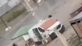حمله هولناک یک پهپاد به دستفروش خیابانی