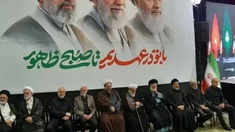 قاب تازه پزشکیان و فرزندان رهبر انقلاب در یک مراسم