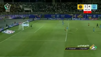 ویدیو: گل دوم سپاهان به چادرملو با گل به خودی علیرضا آرتا