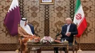 دیدار وزیر خارجه قطر با قالیباف