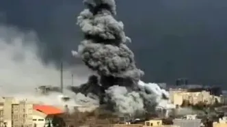 ویدیویی جدید از لحظه بمباران خیابان فردوسی در زمان جنگ ۴۰ روزه