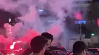 جشن و شادی در دمشق پس از اعلام انحلال «قسد»
