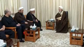 دیدار حجج‌الاسلام‌والمسلمین محمدی گلپایگانی و سید حسن خمینی با آیت‌الله جوادی آملی