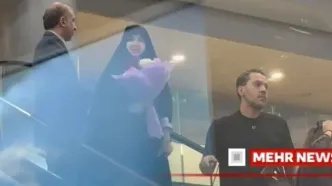 اولین تصویر از لحظه بازگشت نیلوفر شادمهری به ایران
