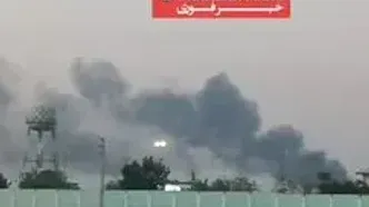 دود سیاه در جنوب تهران ناشی از آتش‌سوزی در انبار ضایعات پلاستیکی است