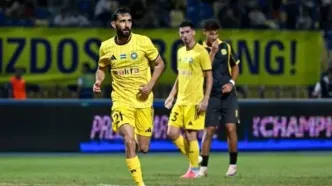 پورعلی گنجی در کنار بشار رسن در لیگ نخبگان آسیا