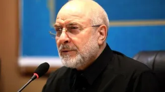حضور قالیباف در مراسم چهلمین روز تشییع و تدفین آقای شهید ایران +فیلم