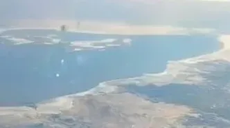 ویدئو؛ دریاچه ارومیه از قاب آسمان