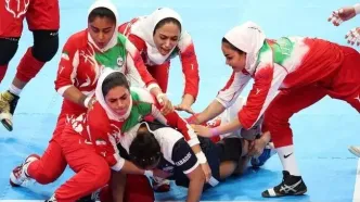 اختصاص تیتر یک روزنامه رسمی بیستمین دوره بازی‌های آسیایی به تیم ملی کبدی بانوان ایران