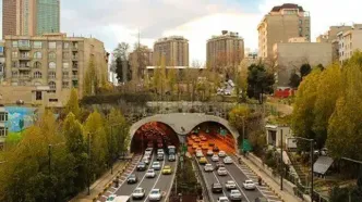 باند جنوبی تونل رسالت امشب مسدود می‌شود