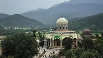 سفر ‌در زمان؛ بقعه امامزاده هاشم و یک کاروانسرا در کنار آن در جاده هراز
