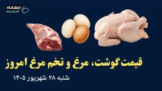 اینفوگرافی | قیمت گوشت، مرغ و تخم مرغ امروز شنبه ۲۸ شهریور + جدول