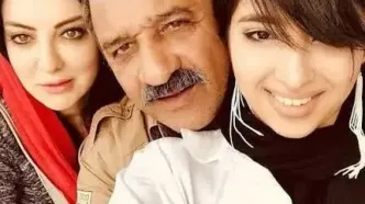 حضور دختر حمیرا ریاضی و علی اوسیوند در مراسم یادبود مادربزرگش + فیلم