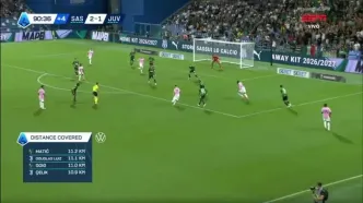 ویدیو: گل دوم یوونتوس به ساسولو توسط ادن ژگروا