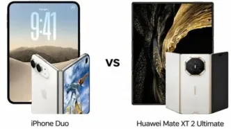 مقایسه تاشوهای اپل و هواوی: آیفون Duo در برابر Mate XT 2 Ultimate