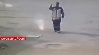 لحظه سرقت موبایل یک پاکبان در مشهد