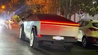 سایبرتراک با پلاک عراق در خیابان فرشته تهران!