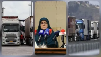 پاسخ فاطمه مهاجرانی، سخنگوی دولت به رکنا: مشکلی با همسایه‌ ها نداریم! / گرفتاری کامیونداران ایرانی پشت مرزها + فیلم
