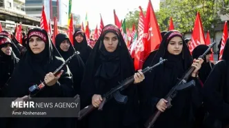 تصاویر هوایی از رزمایش جان‌فدایان ایران در میدان انقلاب