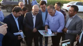 بررسی میدانی پروژه پایاب سد کرم‌آباد