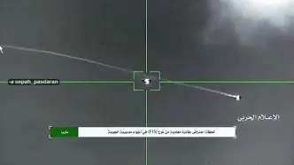 فیلم لحظه سرنگونی یک جنگنده F-۱۵ سعودی توسط انصارالله
