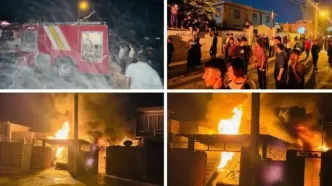فیلم آتش‌سوزی مهیب یک خانه در سرپل‌ذهاب شد