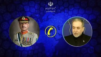 گفت‌وگوی تلفنی وزیر امور خارجه و فرمانده ارتش پاکستان