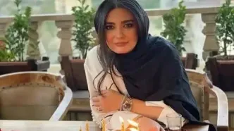 جشن لاکچری لیندا کیانی با کیک دوطبقه مینیمال/ ویدئو