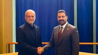 دیدار مسعود پزشکیان با نخست وزیر جوان عراق
